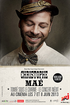 Affiche ciné Christophe Maé - Concert au Théâtre de Paris