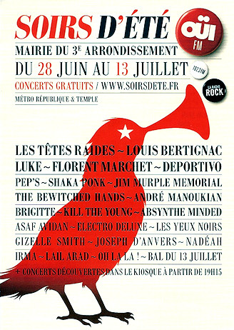 Soirs d'été 2011 - Paris 3ème